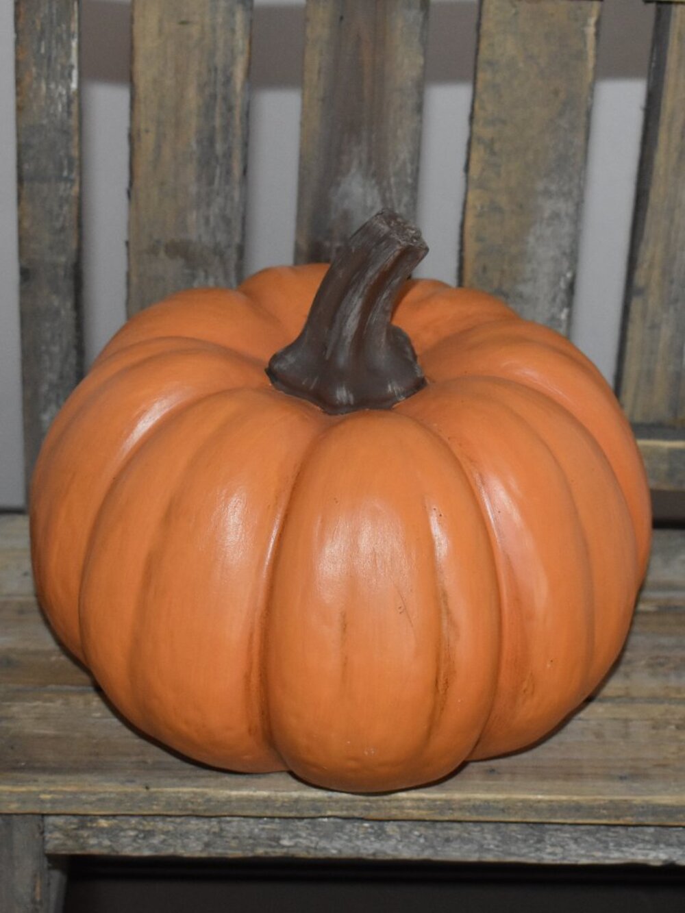 Realistic Resin Cottage Orange Pumpkin Fall Halloween Decor